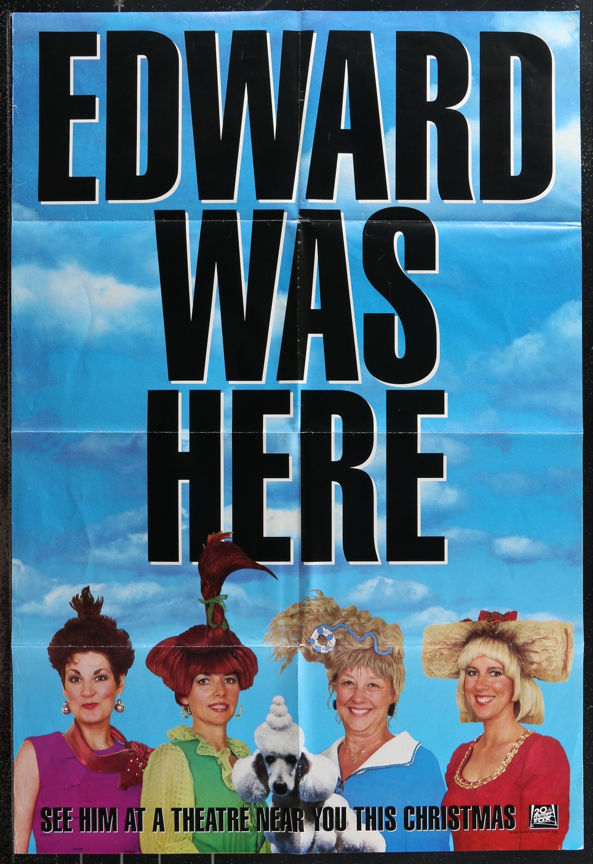 Edward Scissorhands (1990) Original US One Sheet Teaser Movie Poster