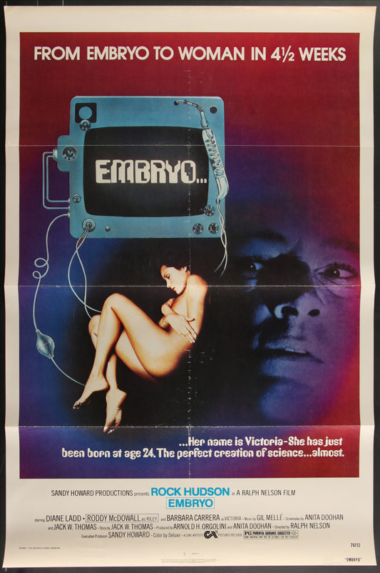 Embryo (1976) Original US One Sheet Movie Poster 27 x 41
