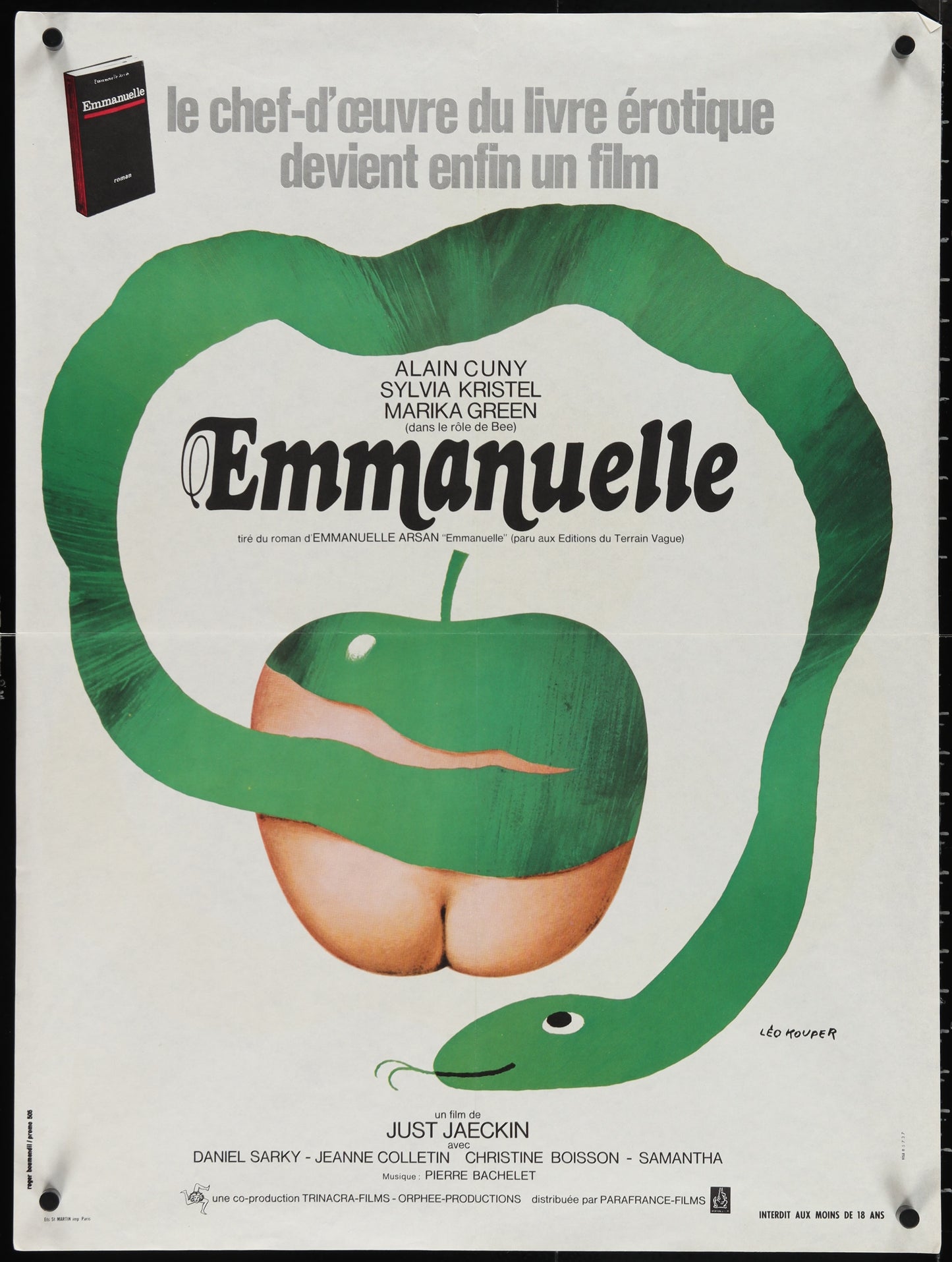 Emmanuelle (1974) Original French "Affiche" Medium Movie Poster
