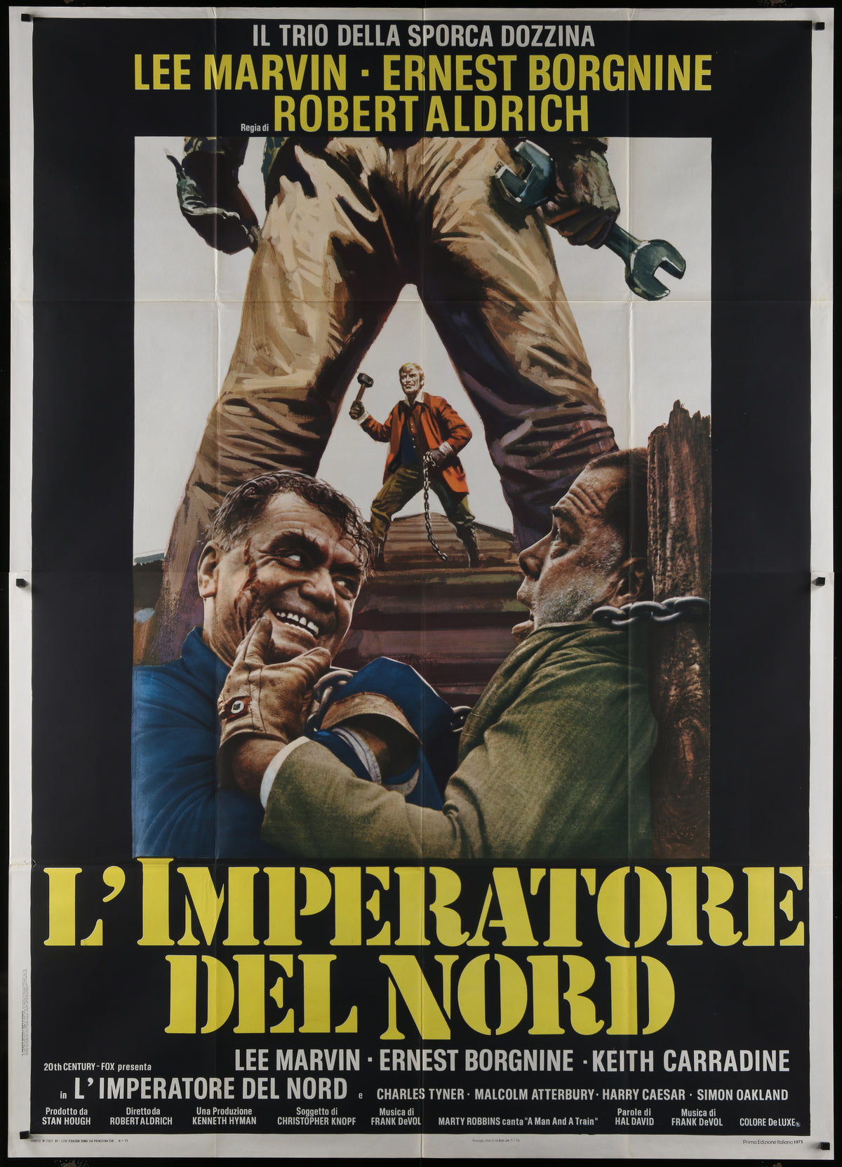 Emperor of the North (1973) Original Italian 4-Fogli Movie Poster