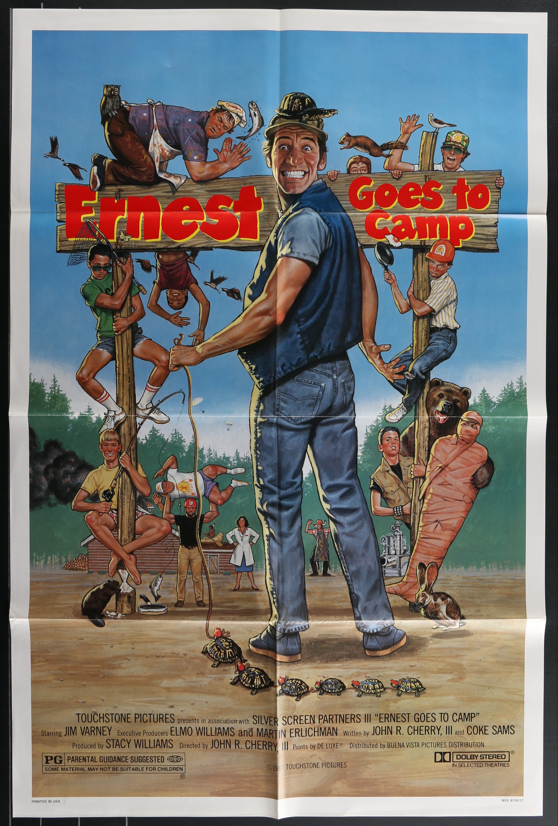 Ernest Goes To Camp (1987) Original US One Sheet Movie Poster