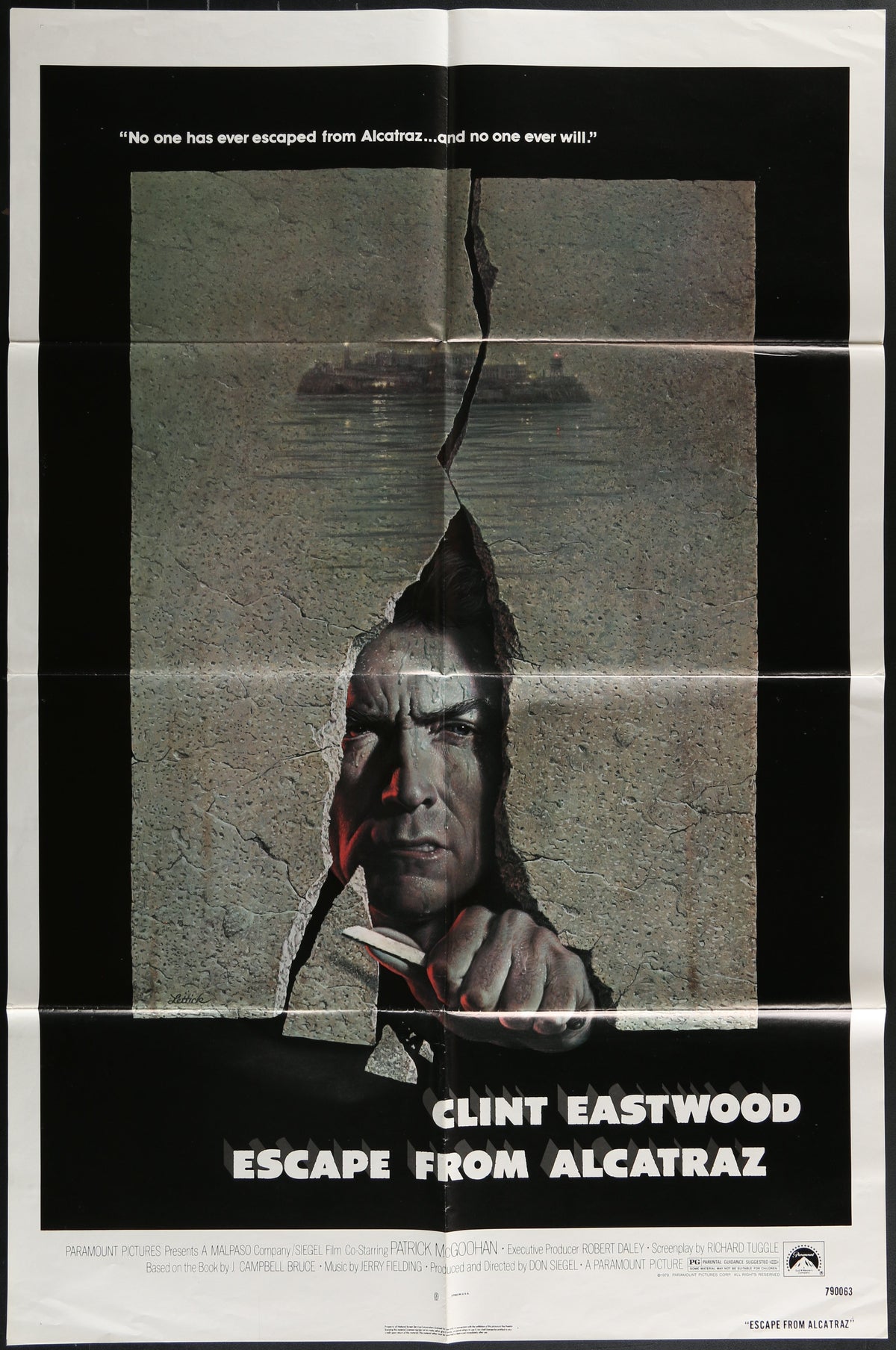Escape From Alcatraz (1979) Original US One Sheet Movie Poster