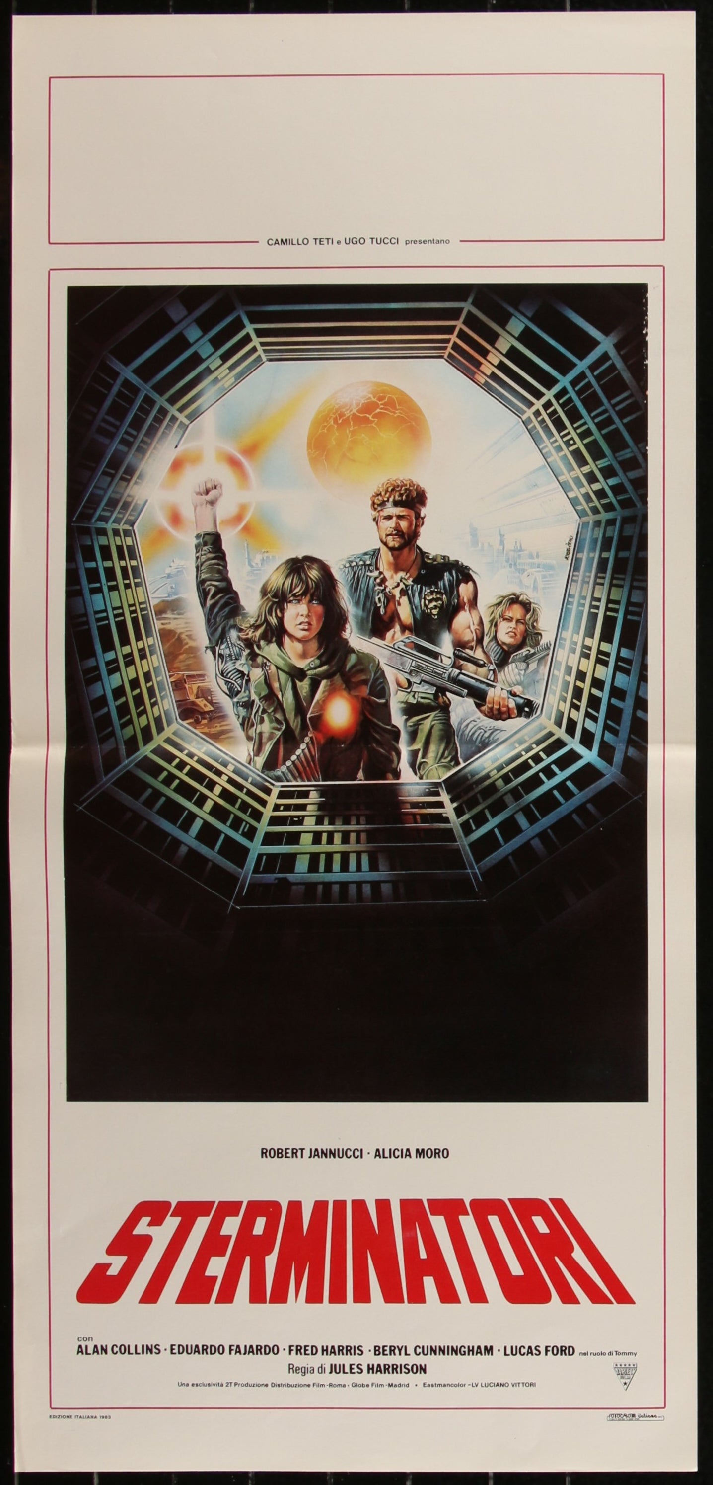 Exterminators Of The Year 3000 (1983) Original Italian Locandina Movie Poster