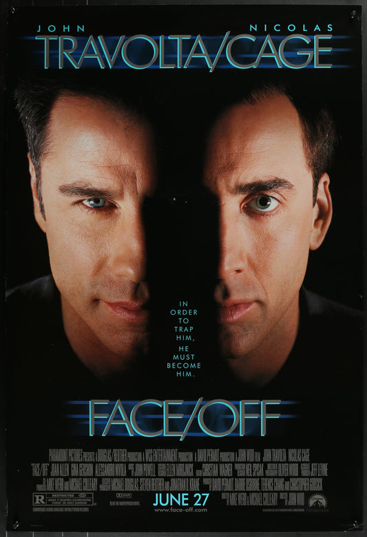Face/Off (1997) Original US Advance One Sheet Movie Poster 27 x 40
