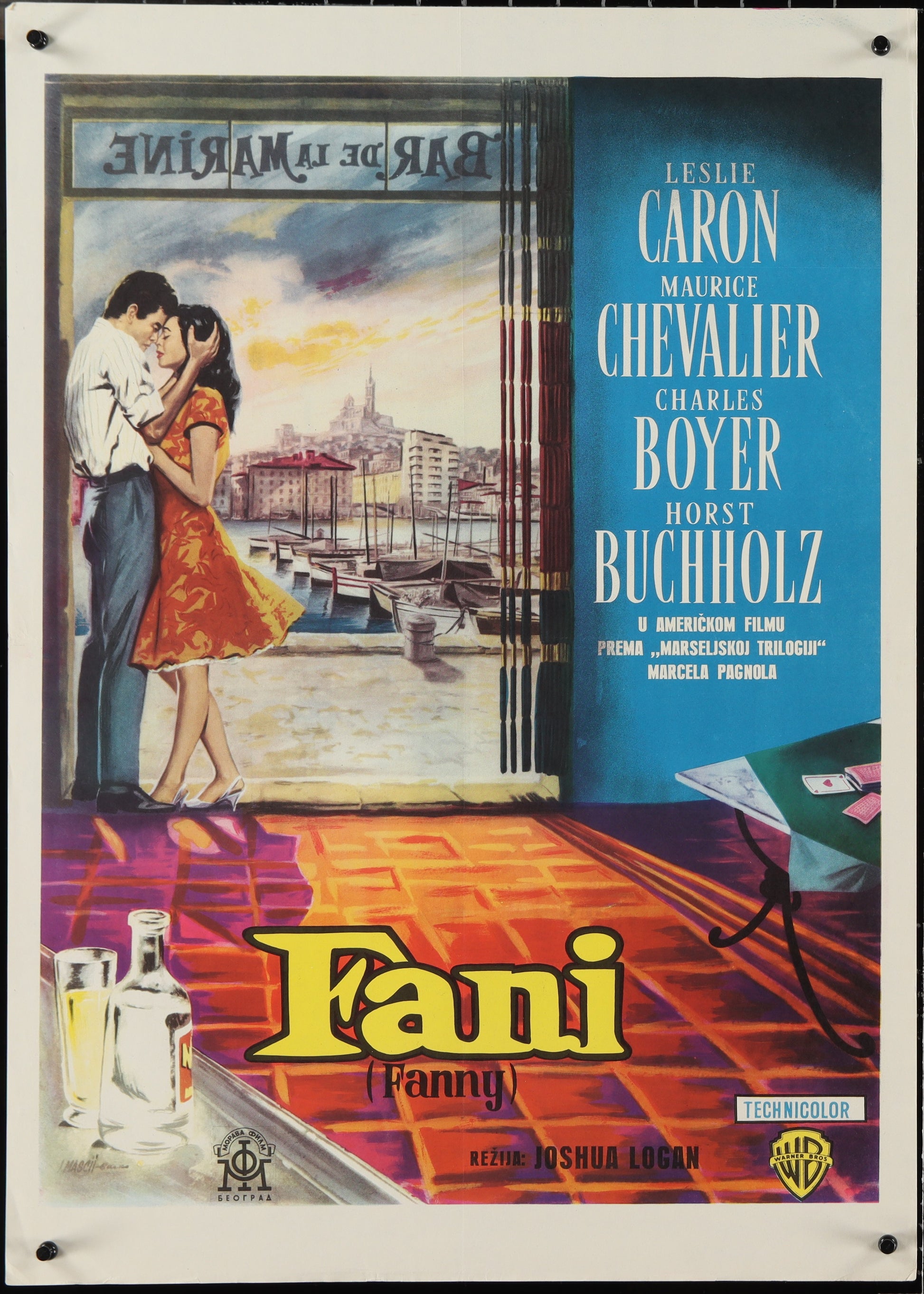 Fanny (1961) Original Yugoslav Movie Poster