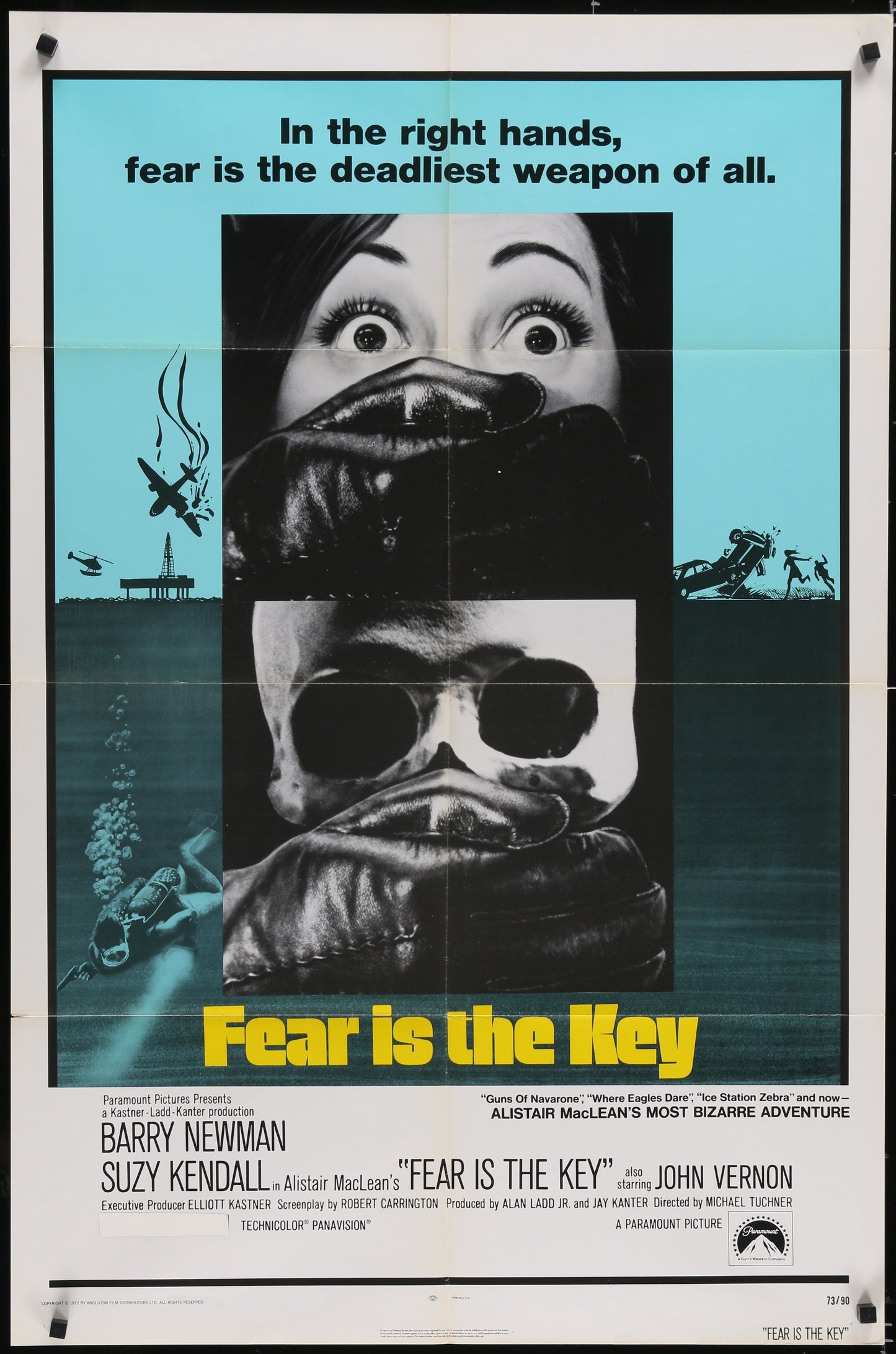 Fear Is The Key (1973) Original US One Sheet Movie Poster
