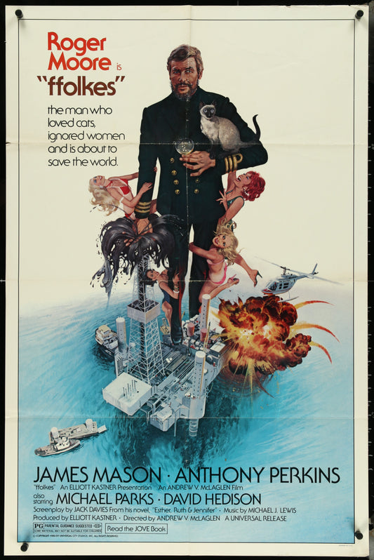 Ffolkes (1980) Original US One Sheet Movie Poster
