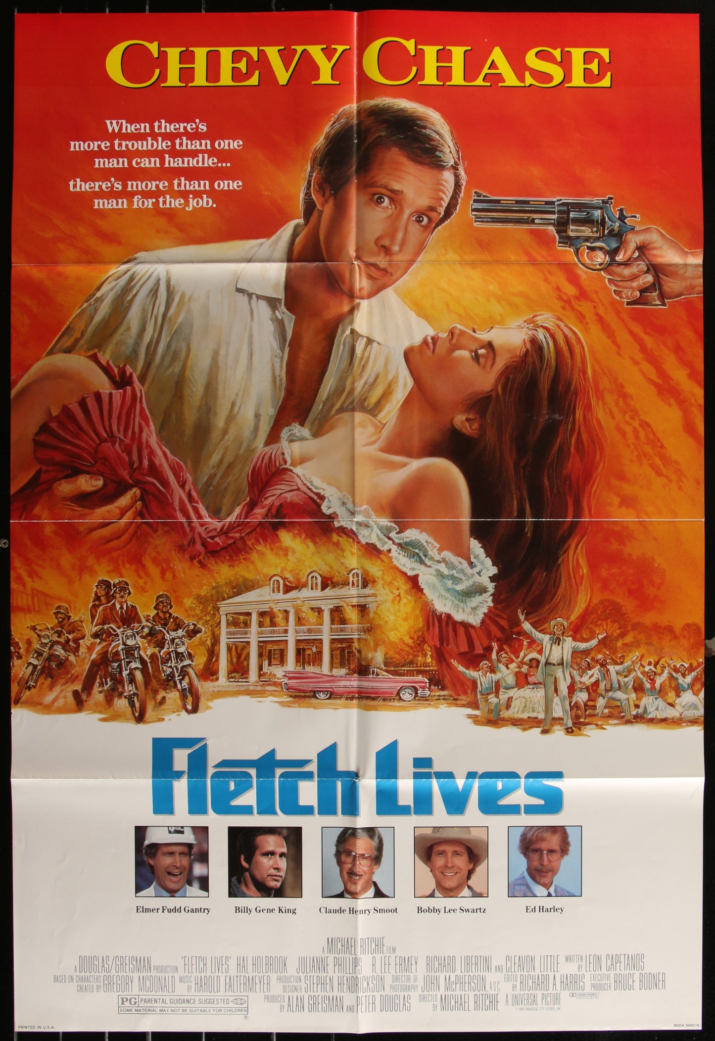 Fletch Lives (1989) Original US One Sheet Movie Poster