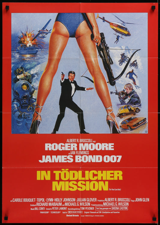 For Your Eyes Only (1981) Original German A1 Movie Poster 23 x 33
