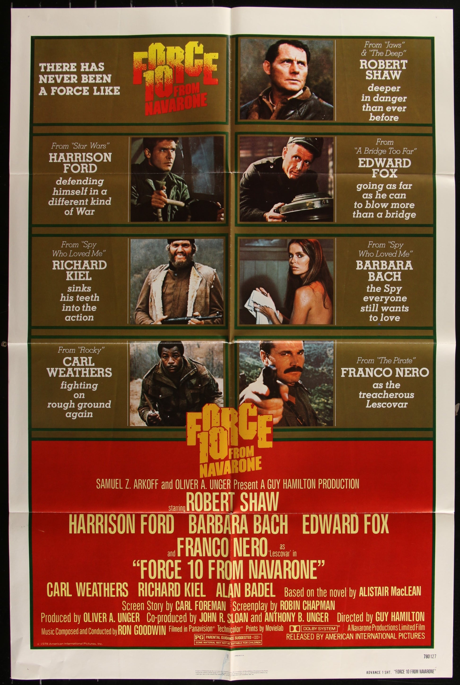 Force 10 From Navarone (1978) Original US One Sheet Movie Poster