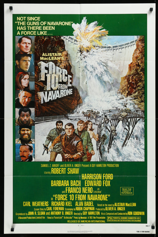 Force 10 From Navarone (1978) Original US One Sheet Movie Poster