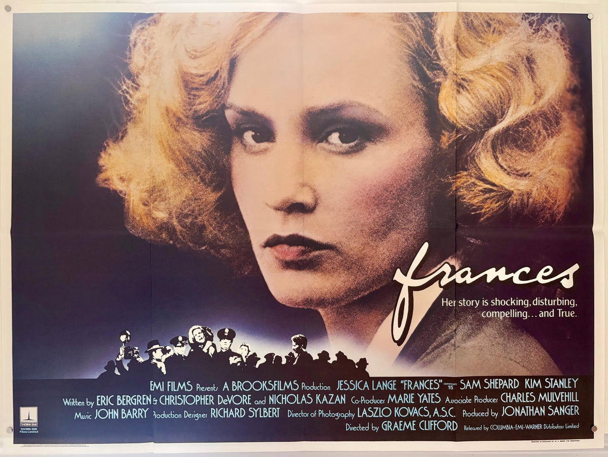 Frances (1982) Original UK Quad Movie Poster