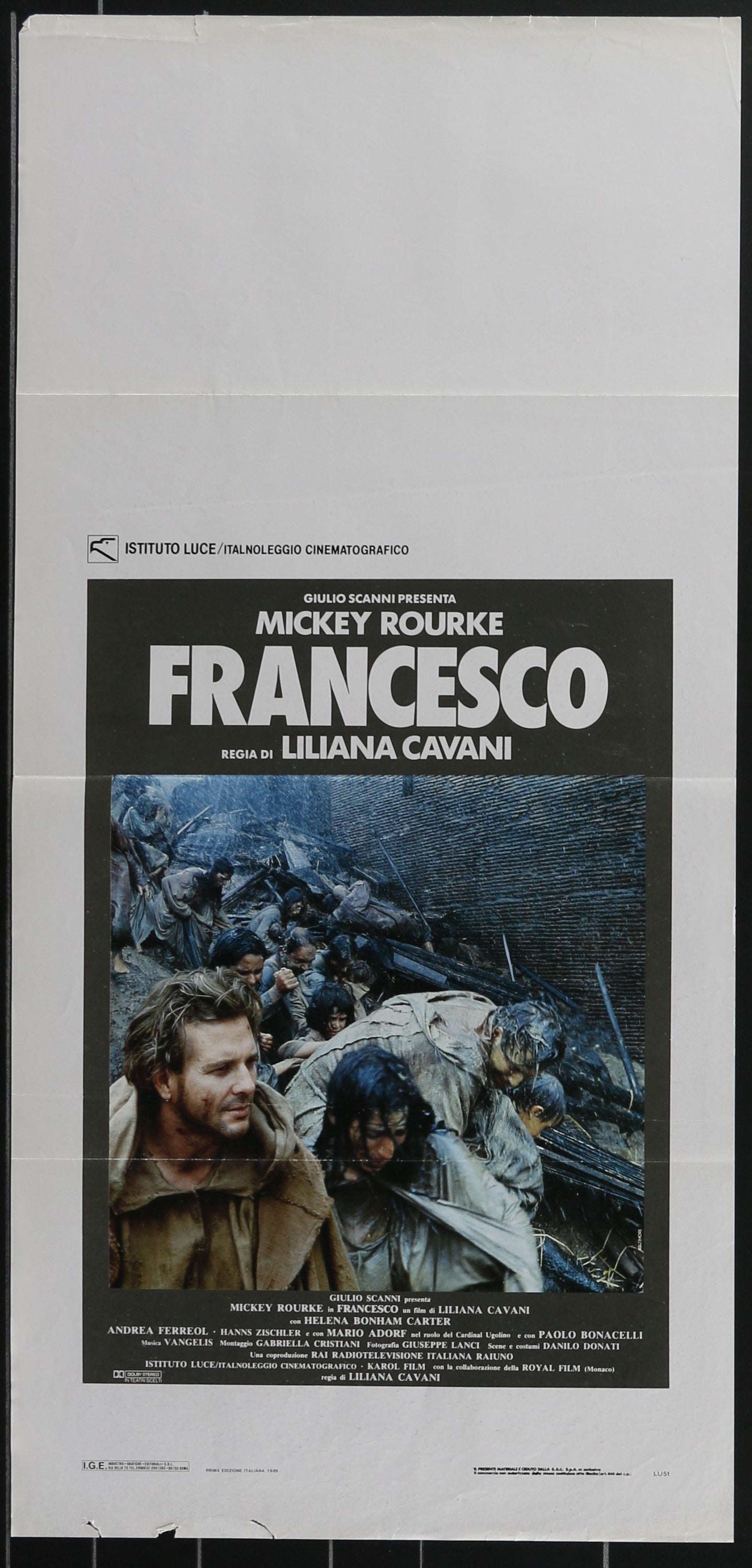 Francesco (1989) Original Italian Locandina Movie Poster