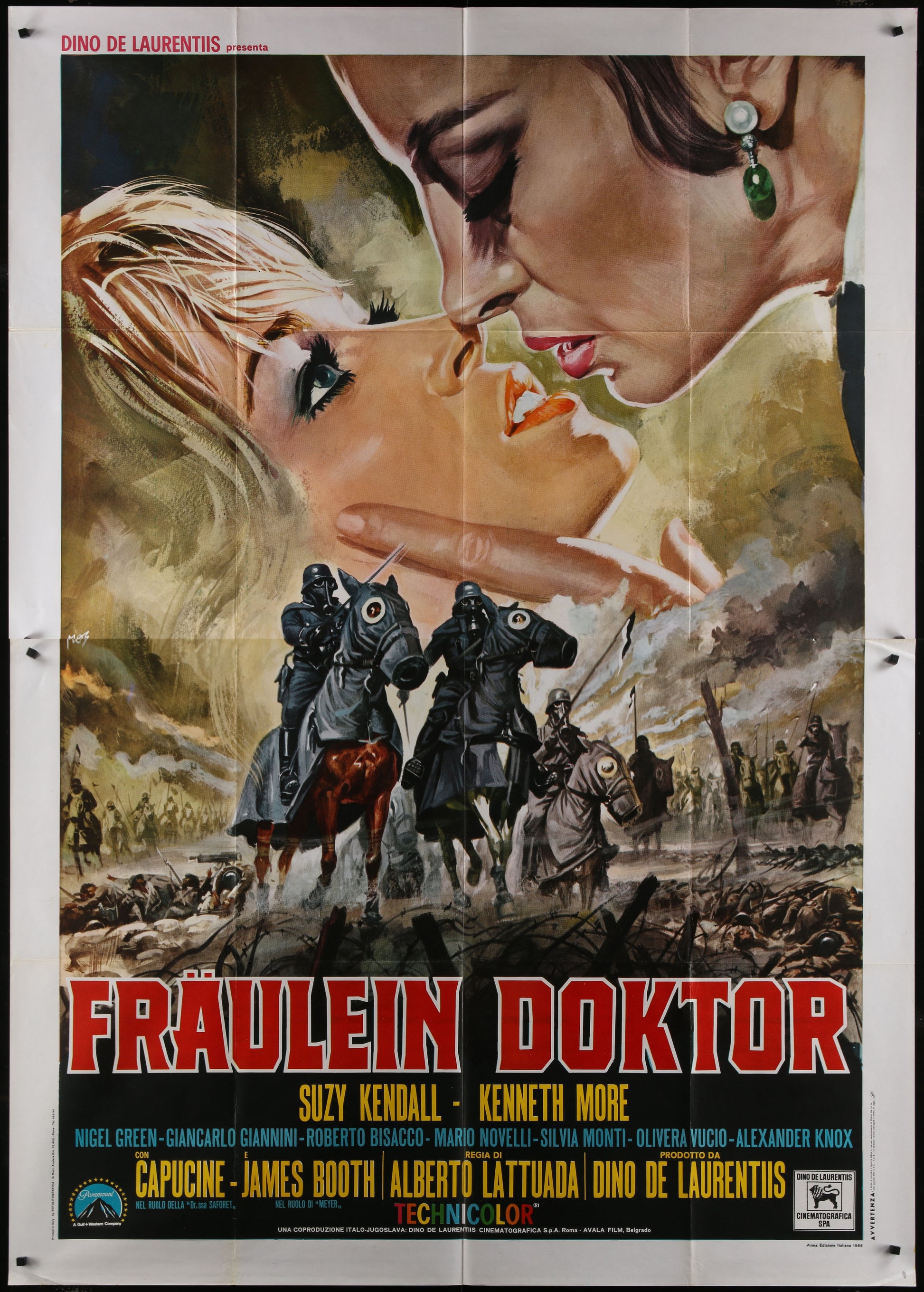 Fraulein Doktor (1969) Original Italian Two-Panel Movie Poster 55 x 78
