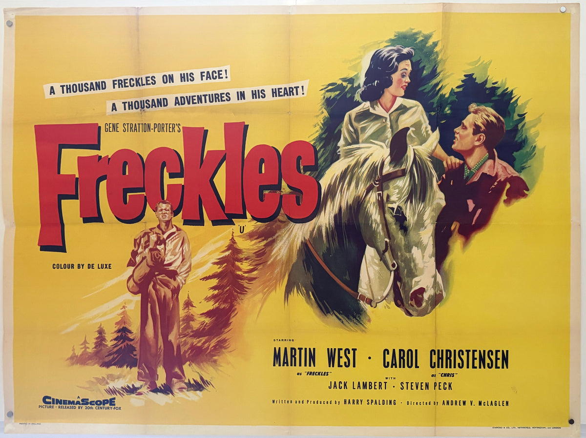 Freckles (1960) Original UK Quad Movie Poster