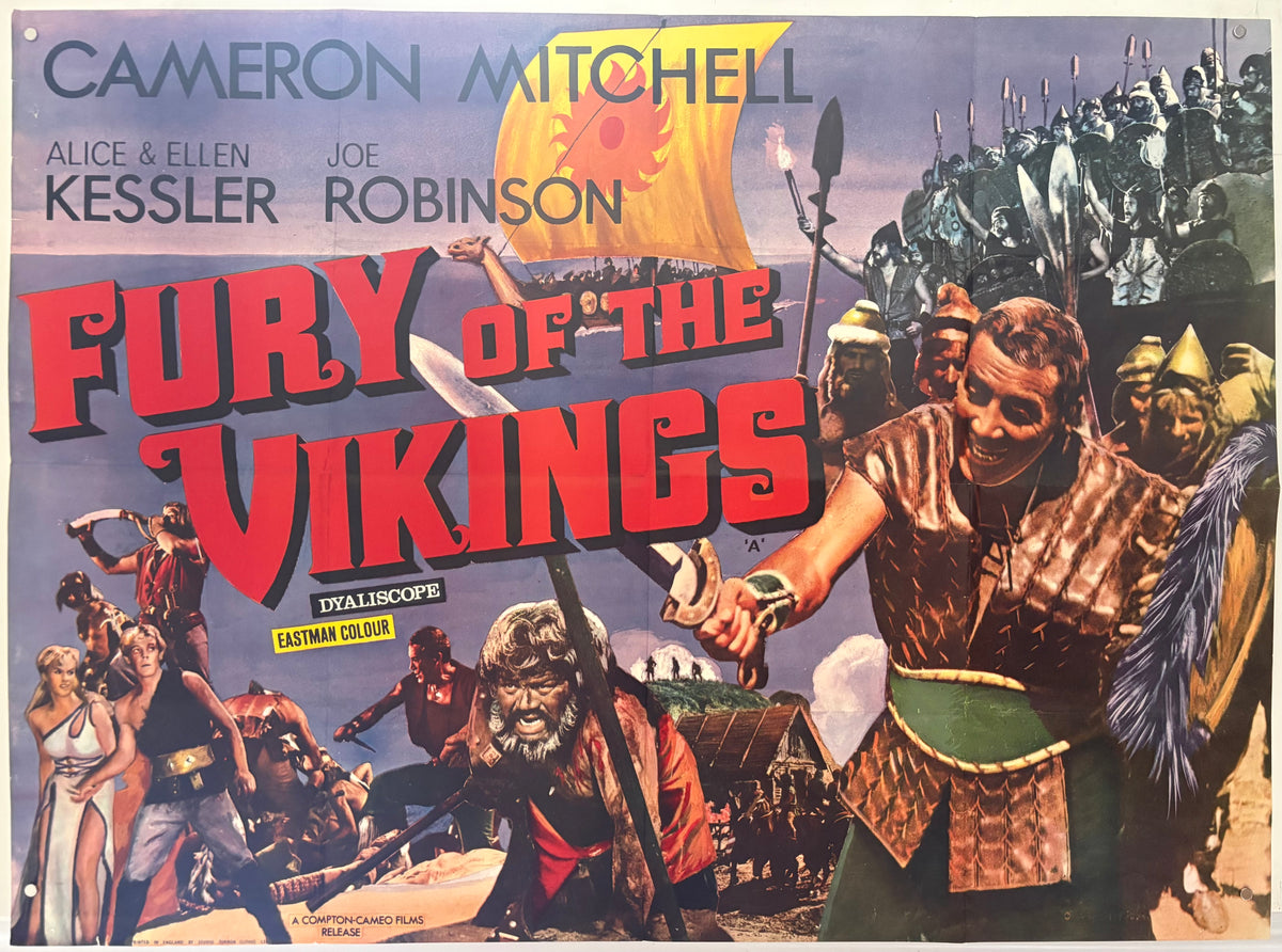 Fury of the Vikings (1961) Original UK Quad Movie Poster