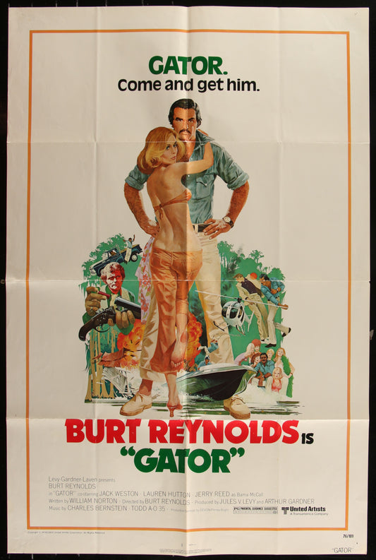 Gator (1976) Original US One Sheet Movie Poster