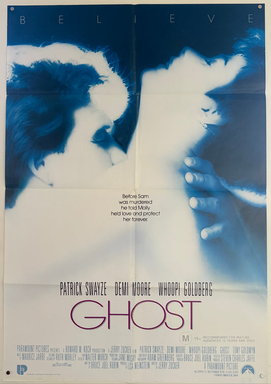 Ghost (1990) Original Australian One Sheet Movie Poster