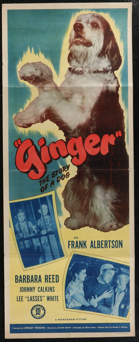 Ginger (1946) Original US Insert Movie Poster 14 x 36 in