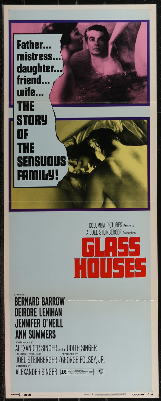 Glass Houses (1971) Original US Insert Movie Poster 14 x 36 in