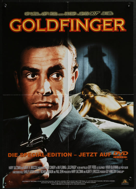 Goldfinger (2000 RR) Original German Video Poster 16.5 x 23.5