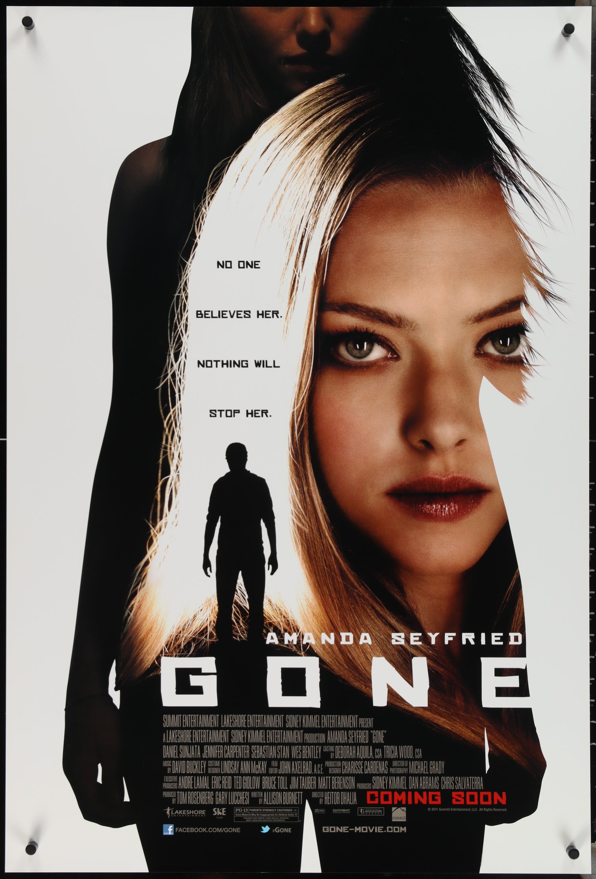 Gone (2012) Original US One Sheet Movie Poster