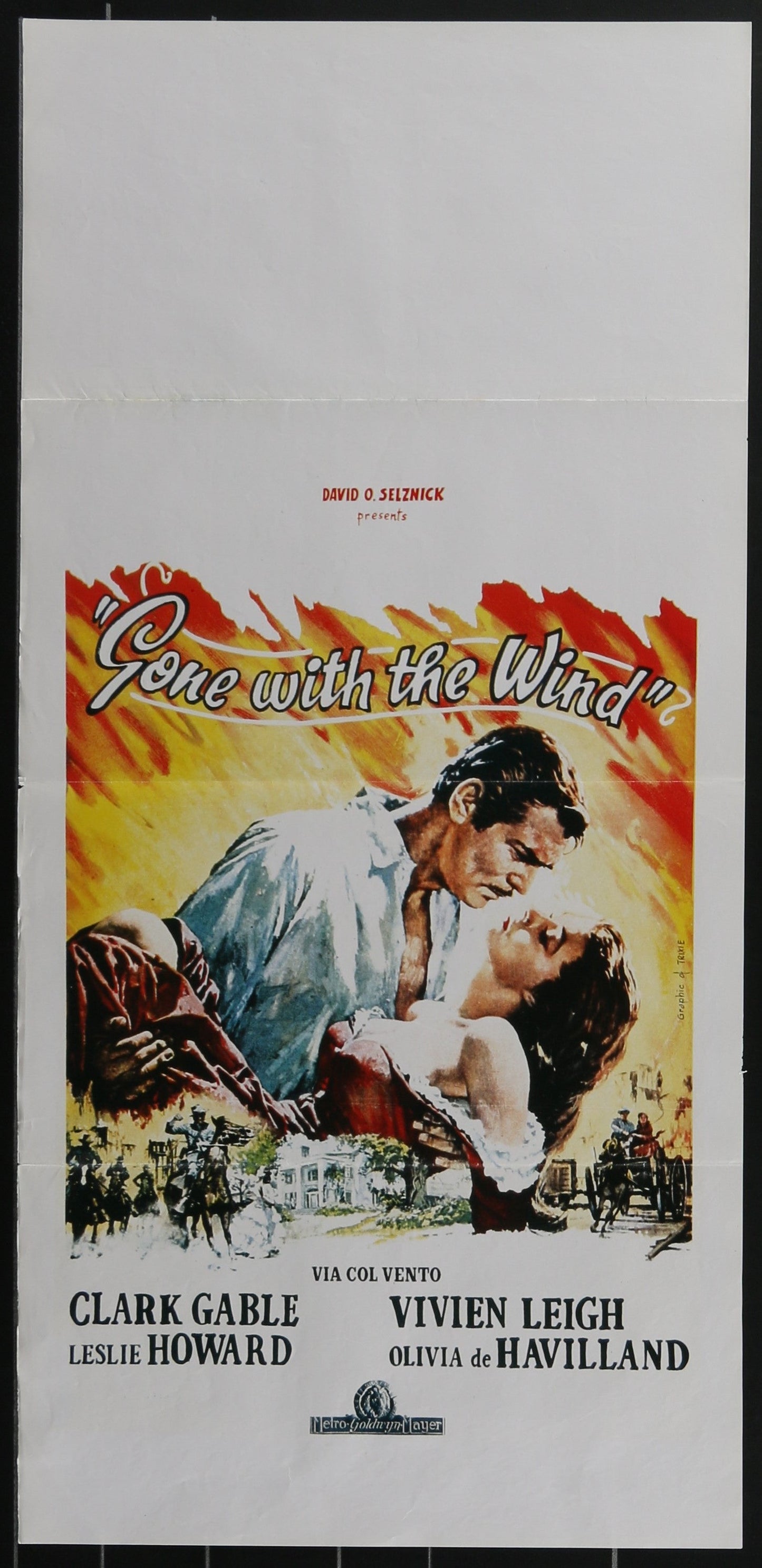 Gone With The Wind (2014 RR) Original Italian Locandina Movie Poster