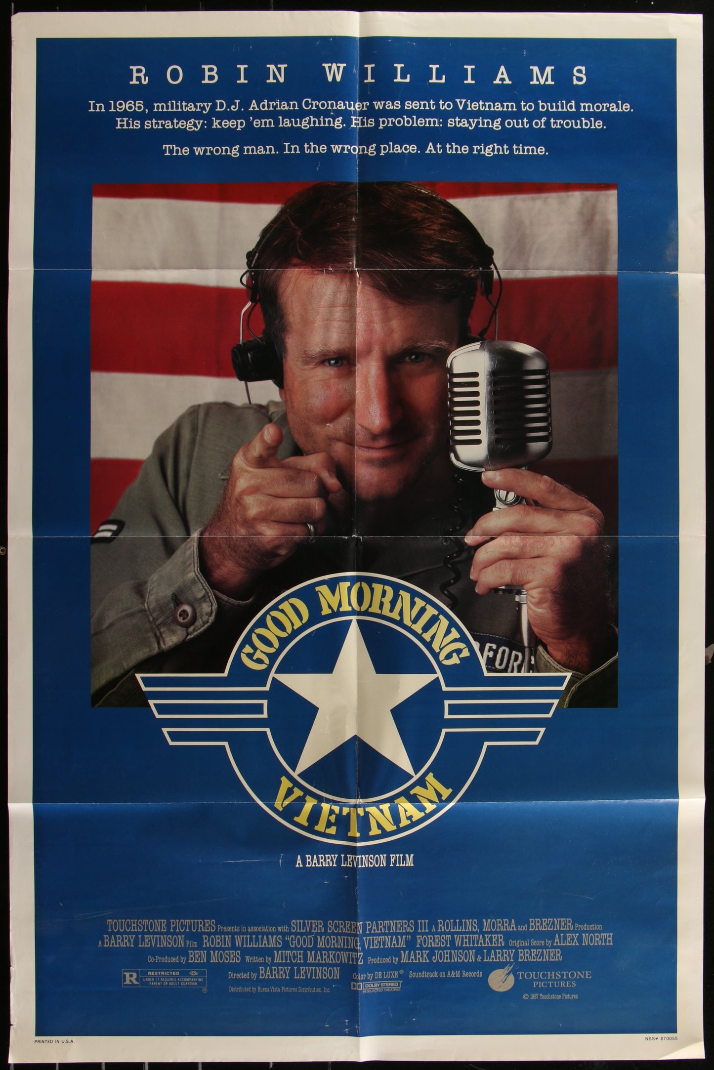 Good Morning Vietnam (1987) Original US One Sheet Movie Poster