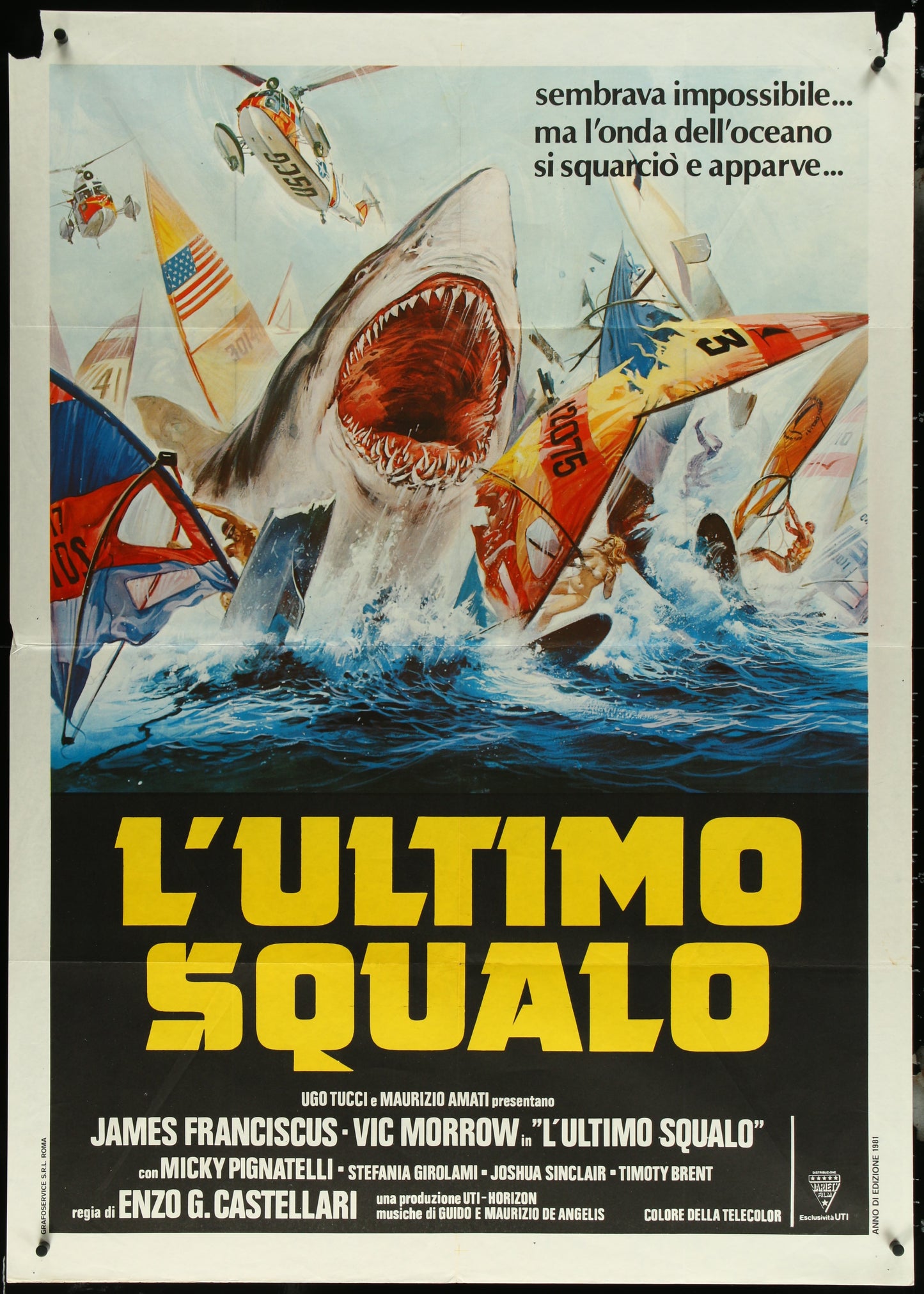 Great White (1982) Original Italian One Panel Movie Poster