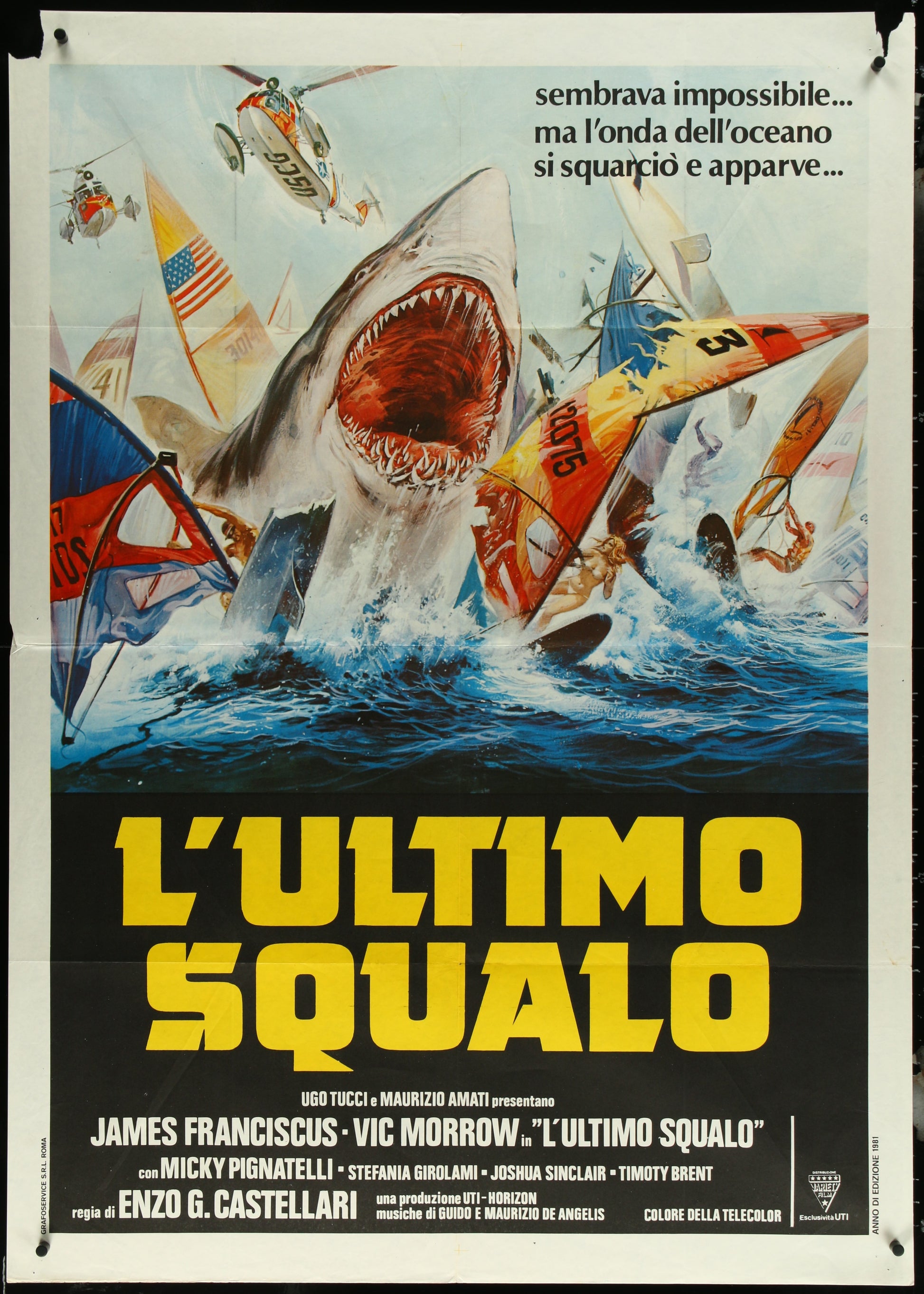 Great White (1982) Original Italian One Panel Movie Poster