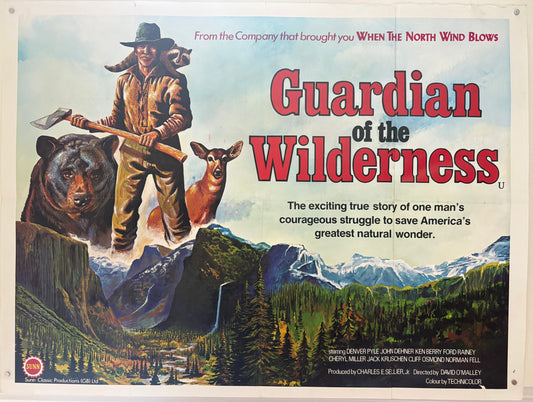 Guardian of the Wilderness (1976) Original UK Quad Movie Poster