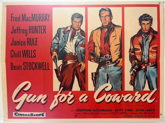 Gun for a Coward (1957) Original UK Quad Movie Poster