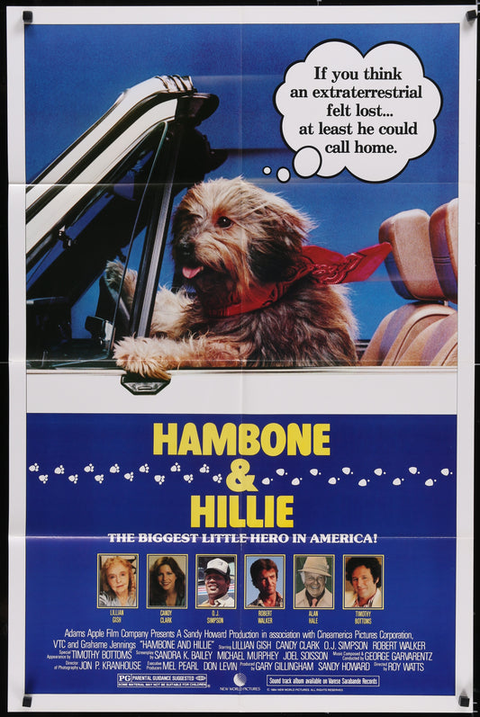 Hambone & Hillie (1984) Original US One Sheet Movie Poster