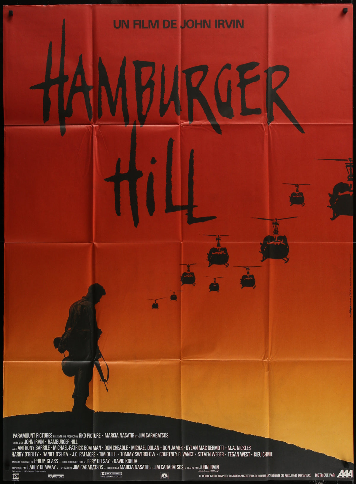 Hamburger Hill (1987) Original French Grande Movie Poster