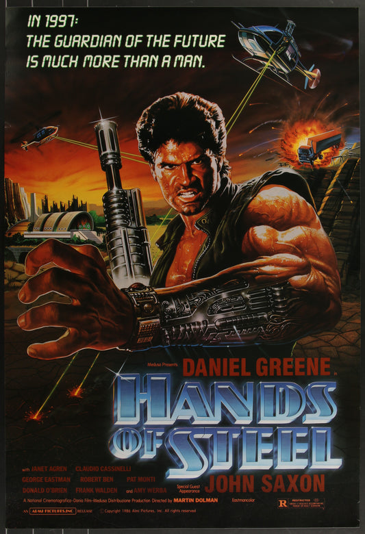 Hands Of Steel (1986) Original US One Sheet Movie Poster 26.5 x 39