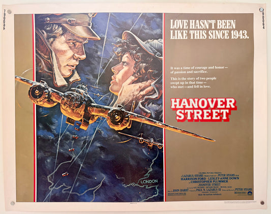 Hanover Street (1979) Original US Half Sheet Movie Poster - Harrison Ford