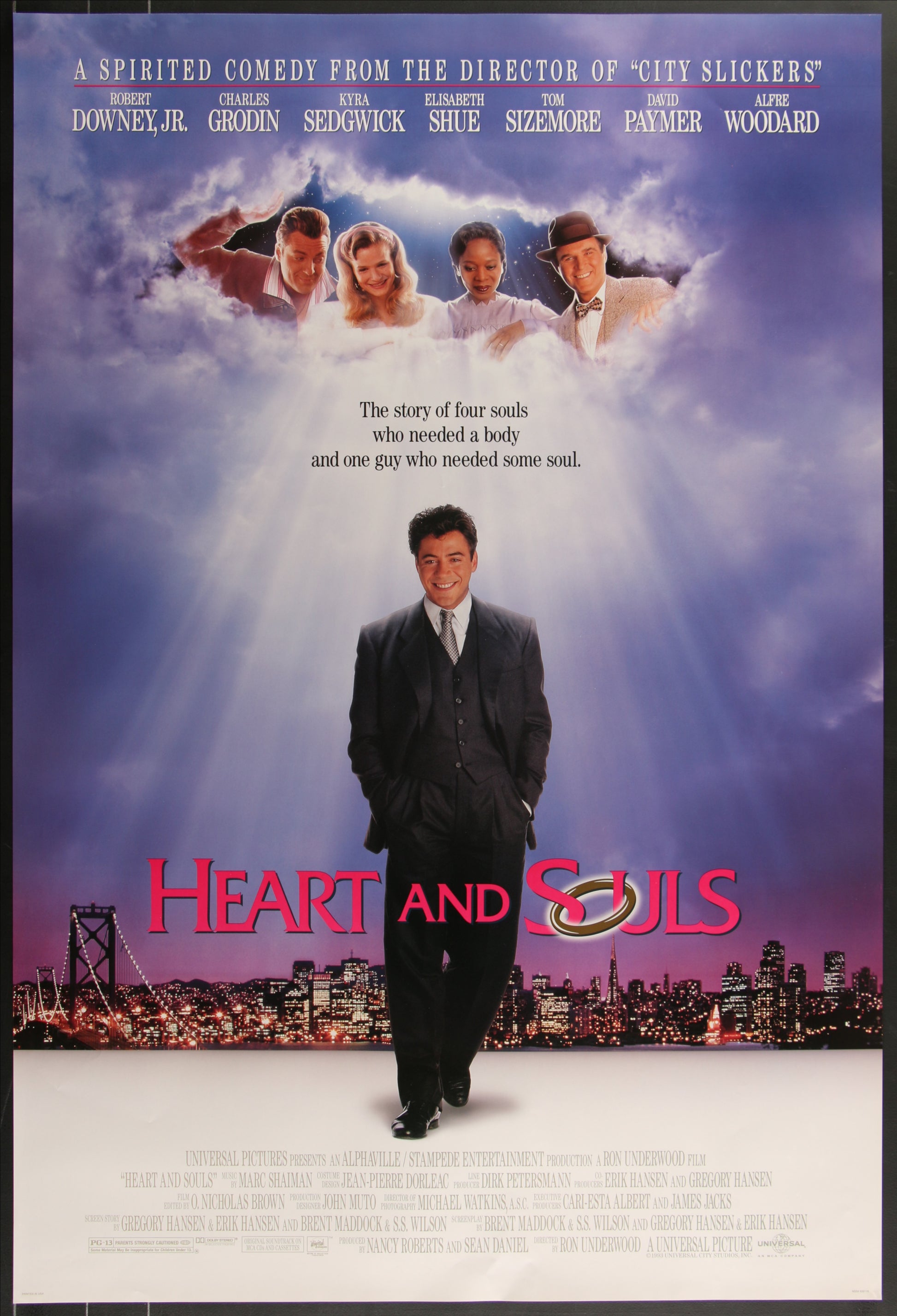 Heart and Souls (1993) Original US One Sheet Movie Poster 27 x 40
