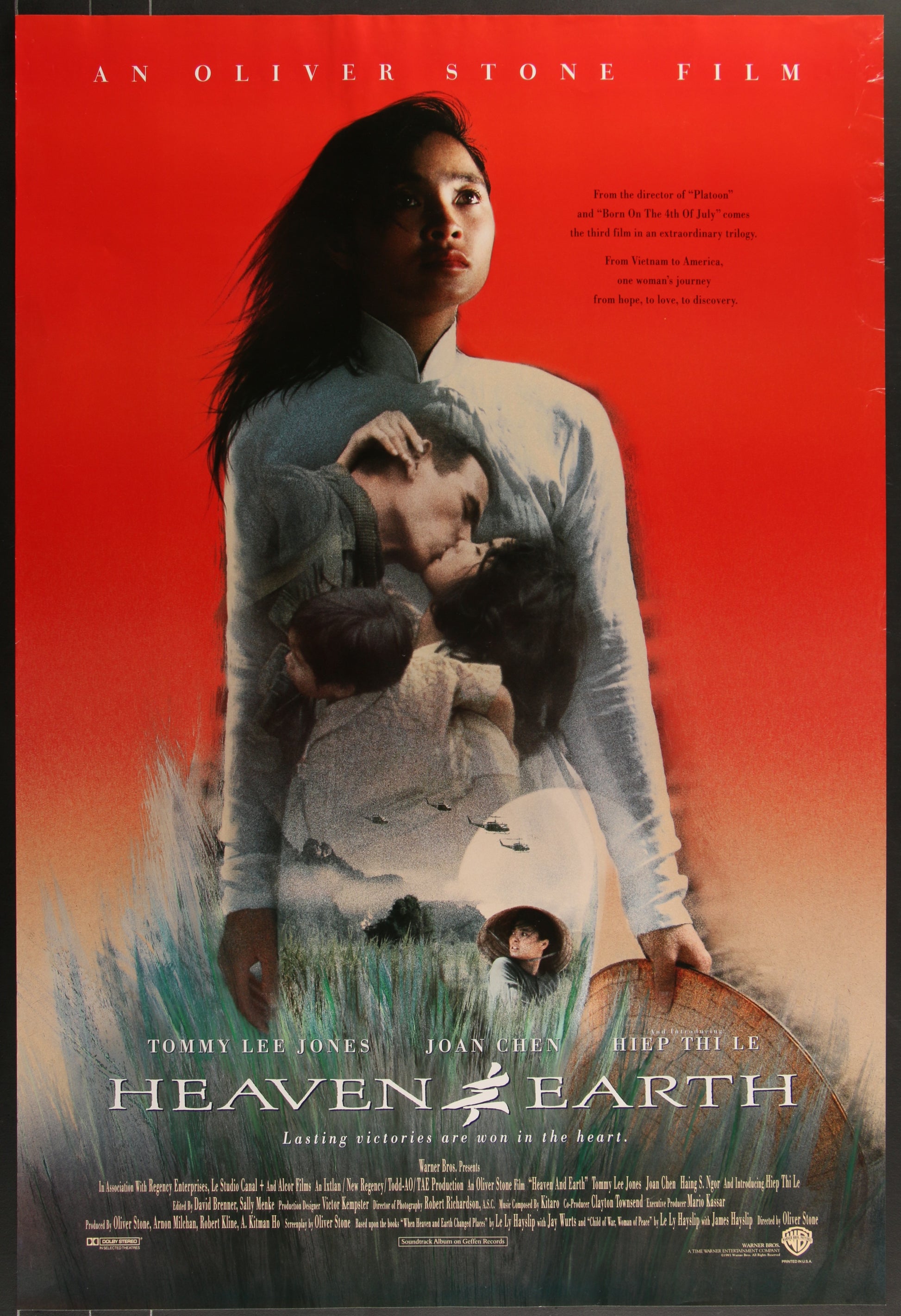 Heaven & Earth (1993) Original US One Sheet Movie Poster 27 x 40