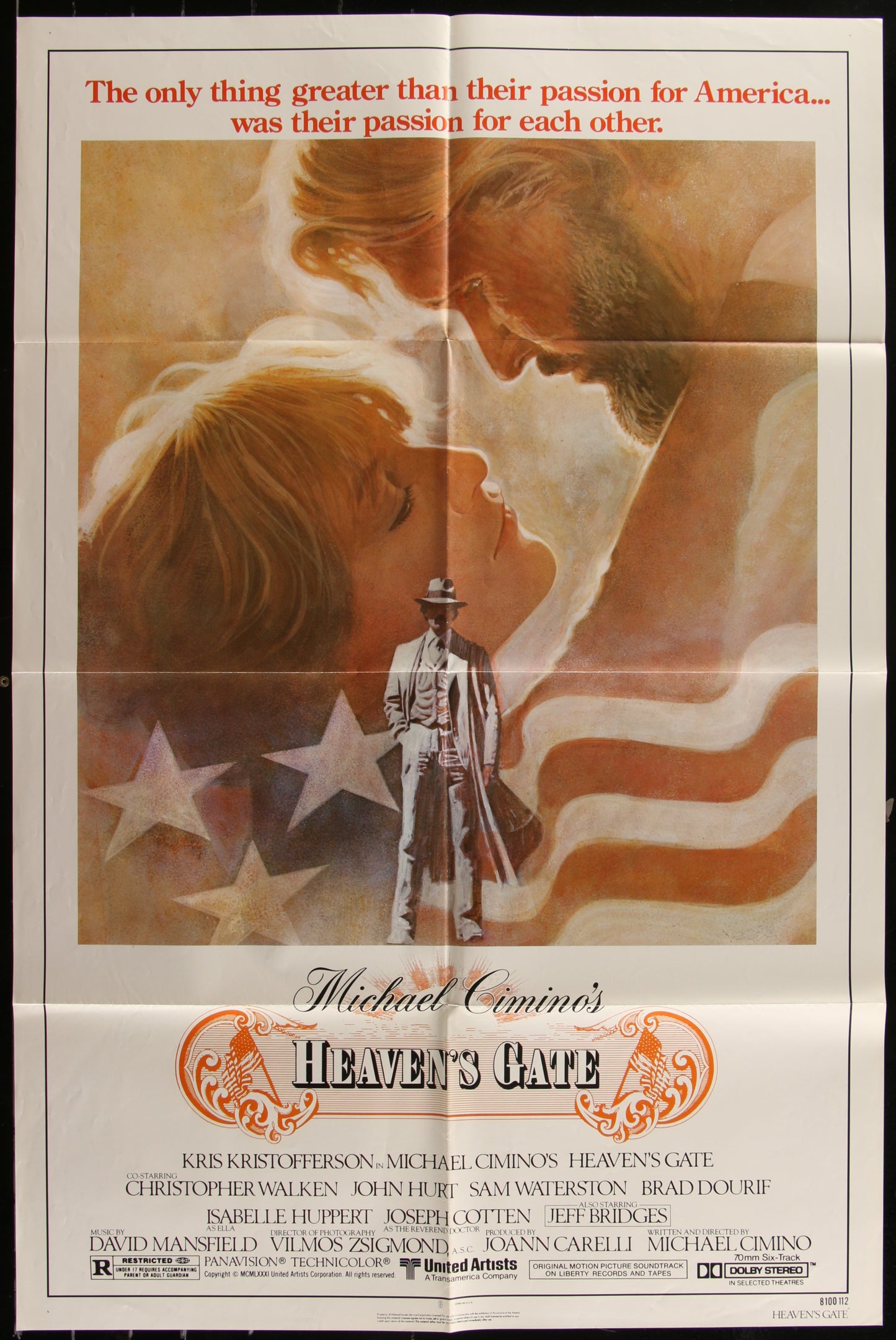 Heaven's Gate (1980) Original US One Sheet Movie Poster