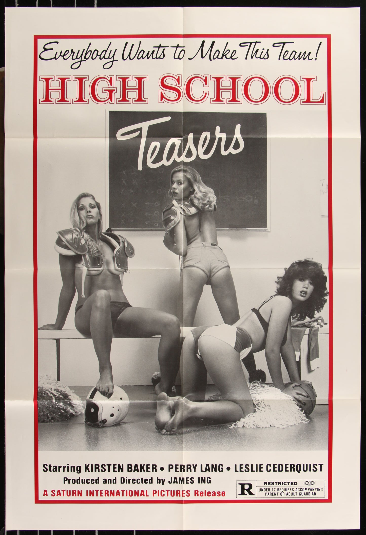 High School Teasers (1981) Original US One Sheet Movie Poster 25 x 36 3/4