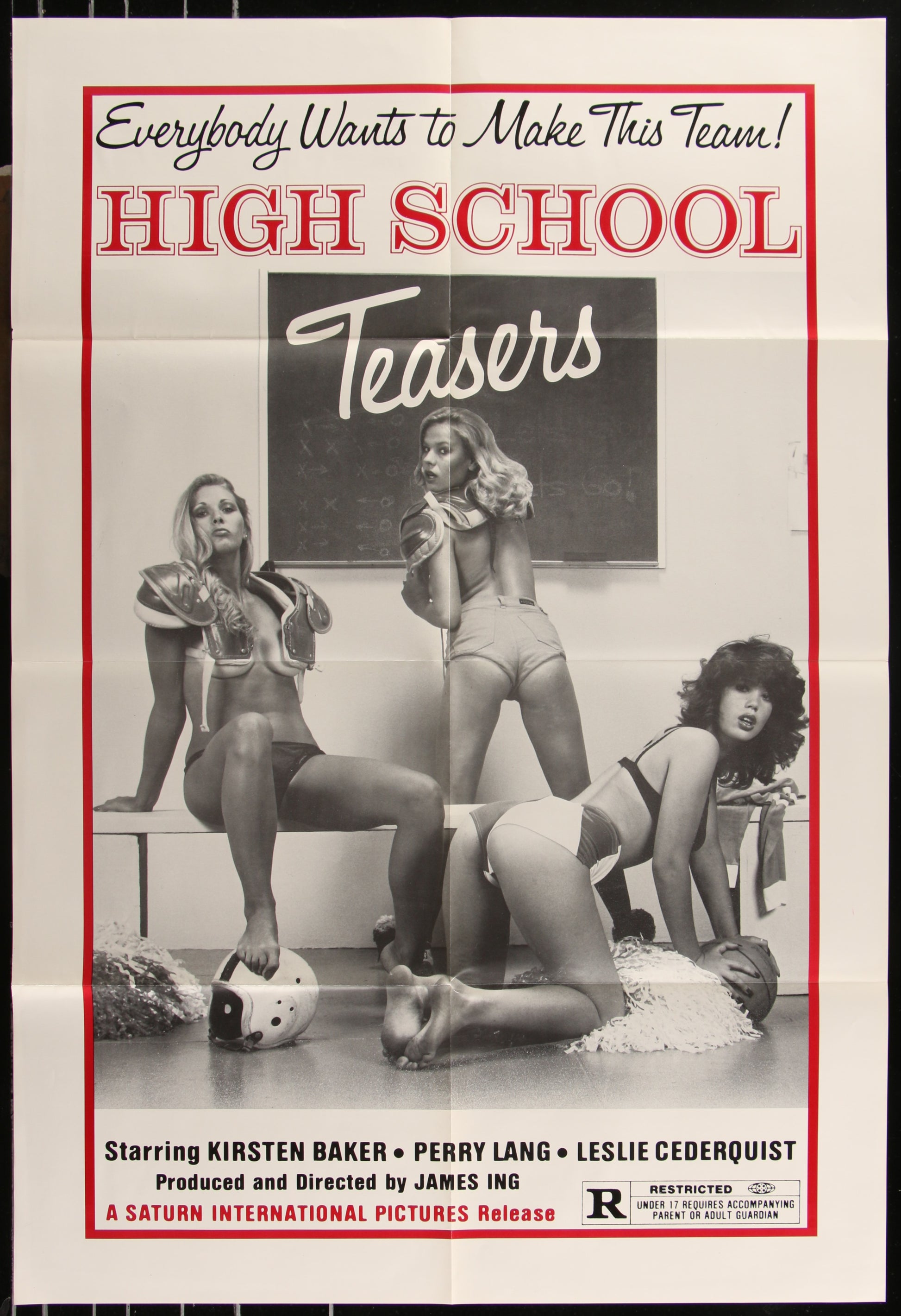 High School Teasers (1981) Original US One Sheet Movie Poster 25 x 36 3/4