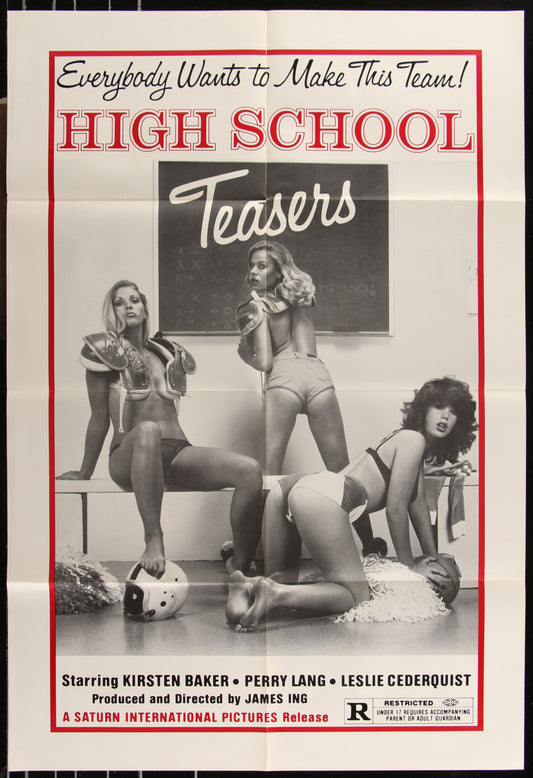 High School Teasers (1981) Original US One Sheet Movie Poster 25 x 36 3/4
