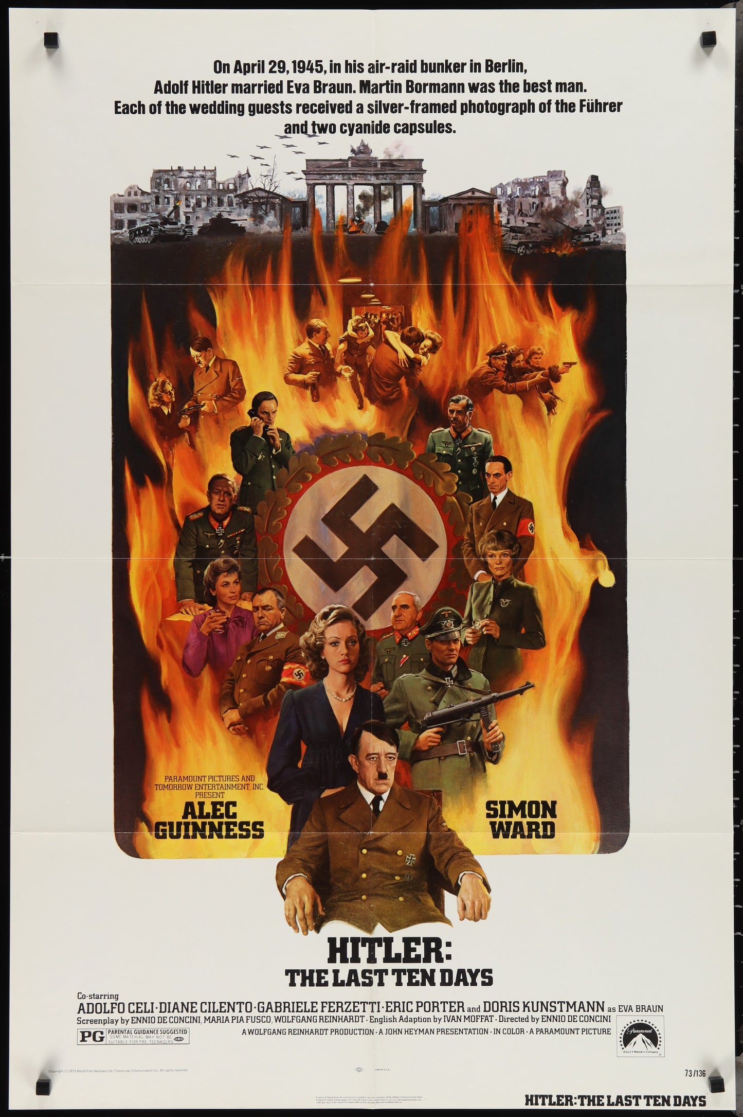 Hitler: The Last Ten Days (1973) Original US One Sheet Movie Poster