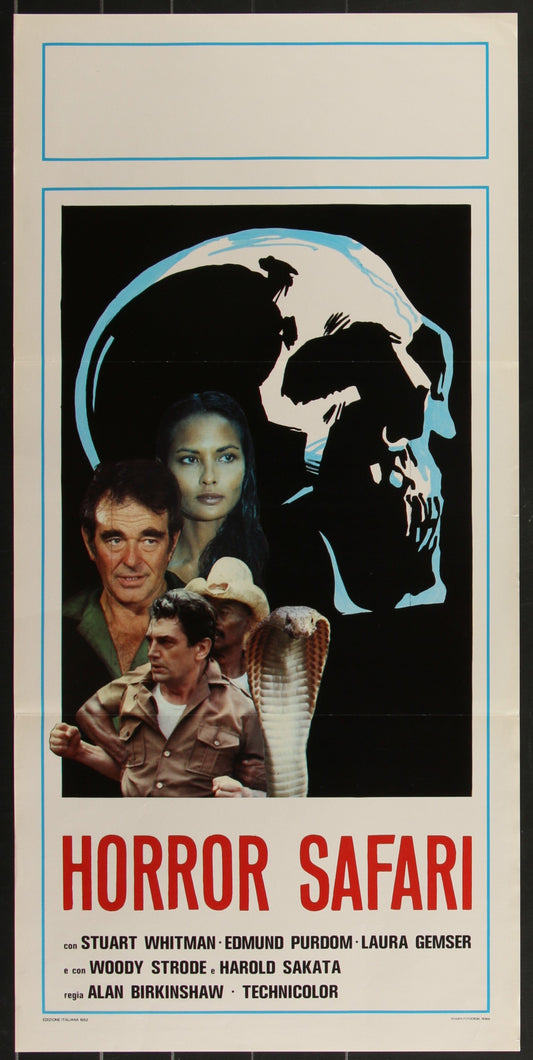 Horror Safari (1982) Original Italian Locandina Movie Poster 13 1/2 x 27 1/2