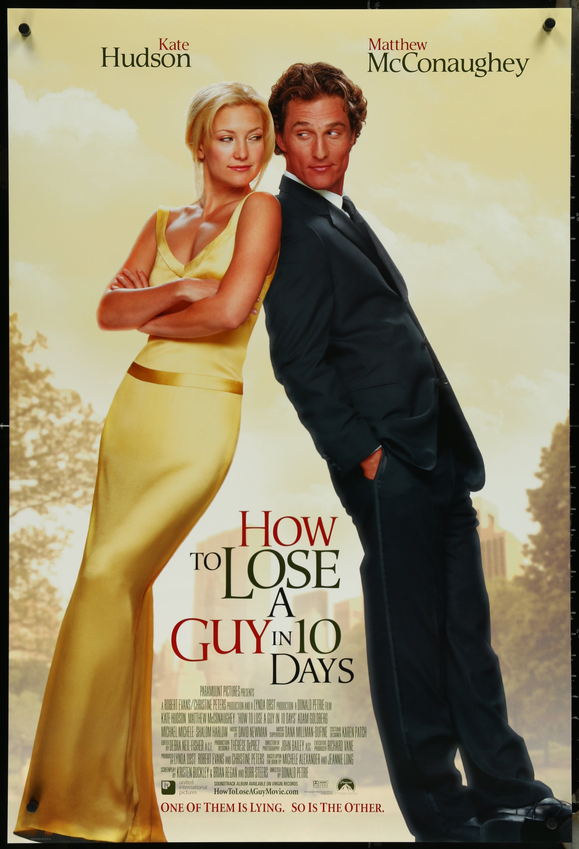 How to Lose a Guy in 10 Days (2003) Original US One Sheet Movie Poster 27x40
