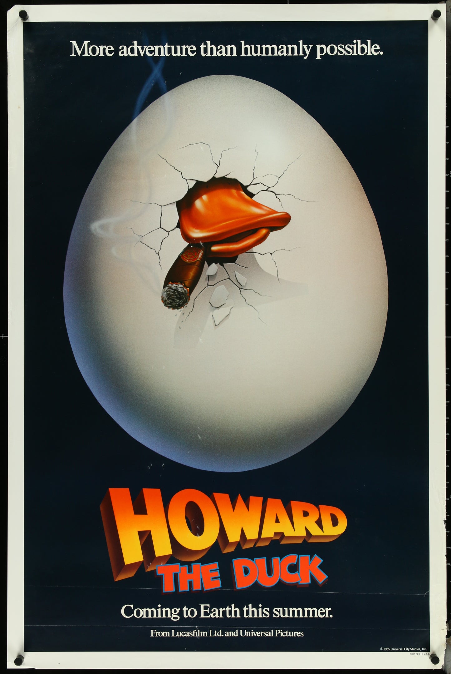 Howard The Duck (1986) Original US One Sheet Movie Poster