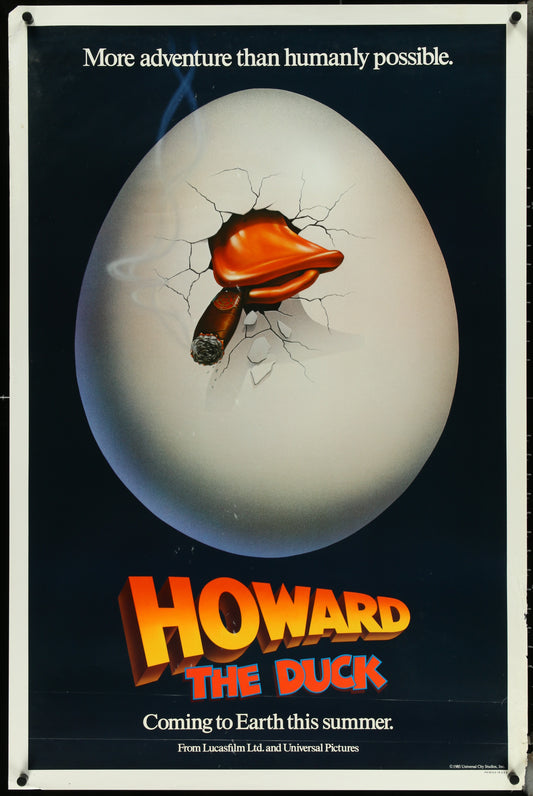 Howard The Duck (1986) Original US One Sheet Movie Poster