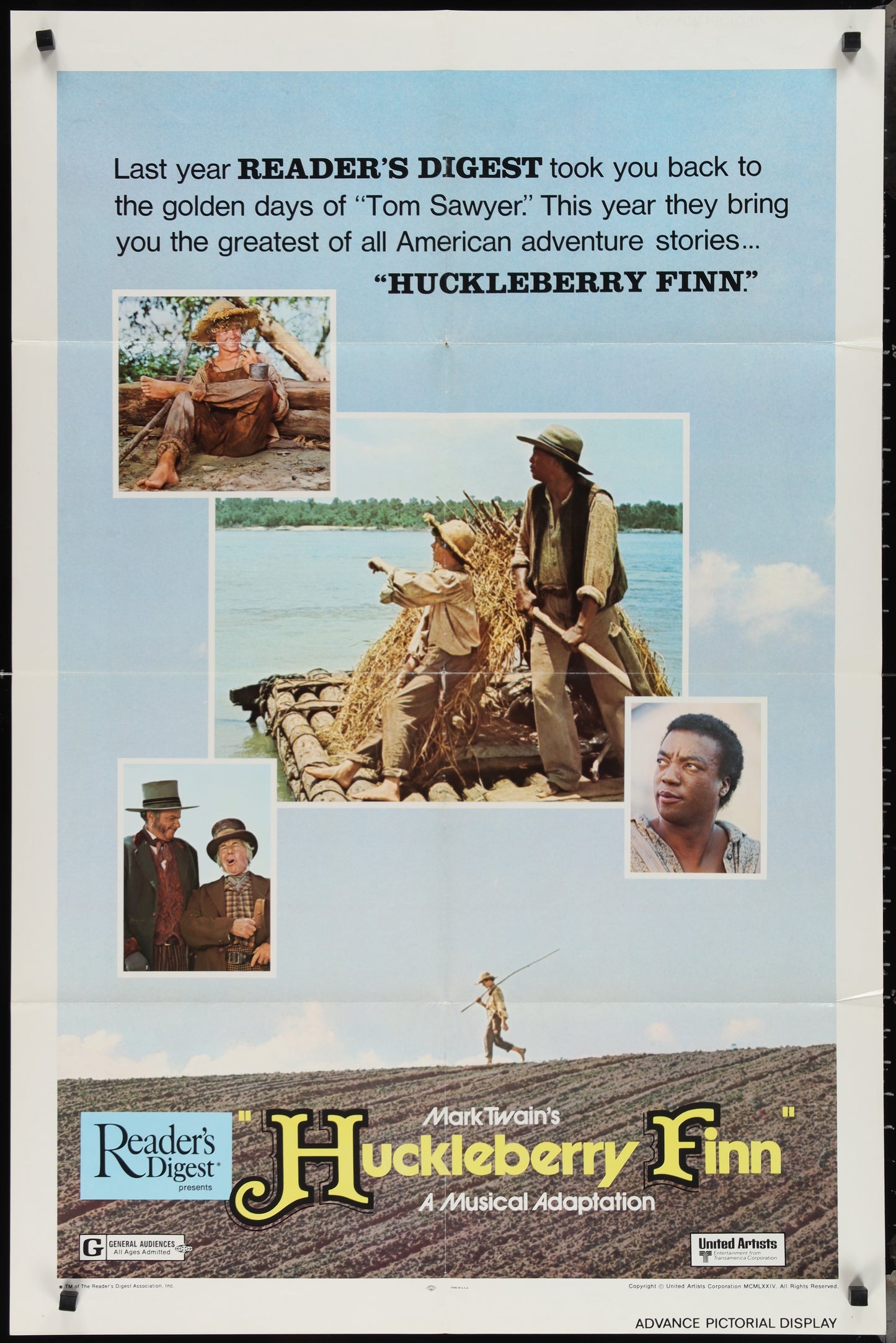 Huckleberry Finn (1974) Original US One Sheet Poster 27x41