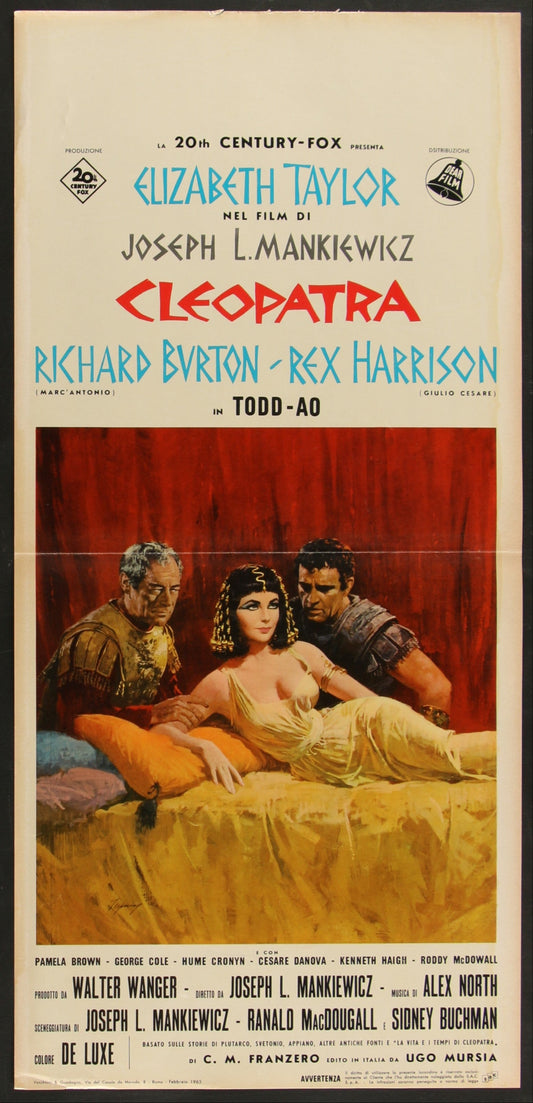 Cleopatra (1965 RR) Original Italian Locandina Movie Poster