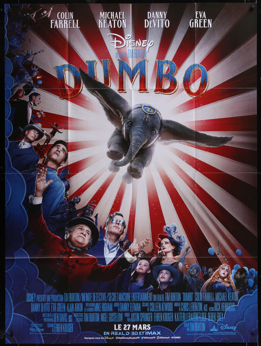 Dumbo (2019) Original French One Panel Movie Poster